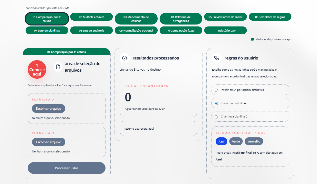 Home do SHEET-BOT ocupando todo o card
